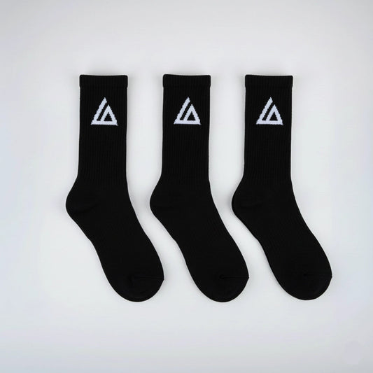 Long socks black 3 PAIRS