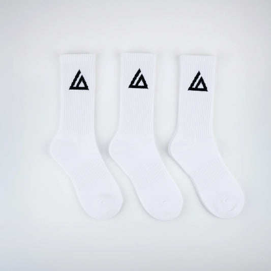 Long socks white 3 PAIRS