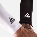 Compression sleeve black + white SET