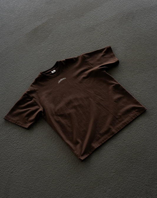 T-shirt RAW marron