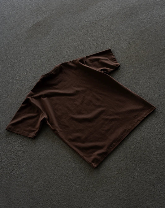 T-shirt RAW marron